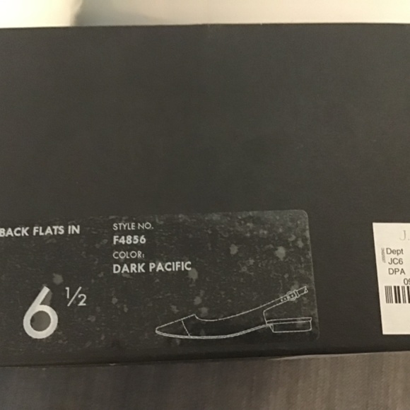 NEW J Crew dressy flat satin slingback size 6.5 - Picture 2 of 4